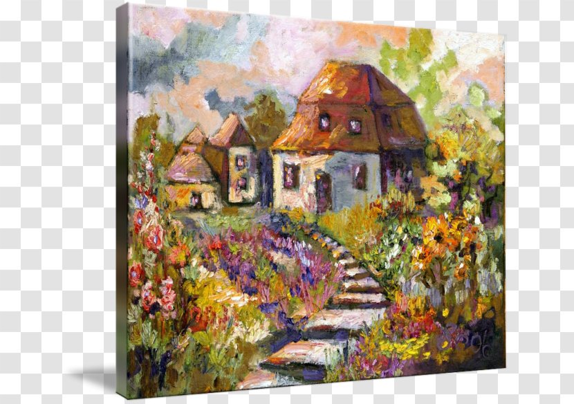 Still Life Cottage Garden Watercolor Painting Oil Reproduction - Paint Transparent PNG