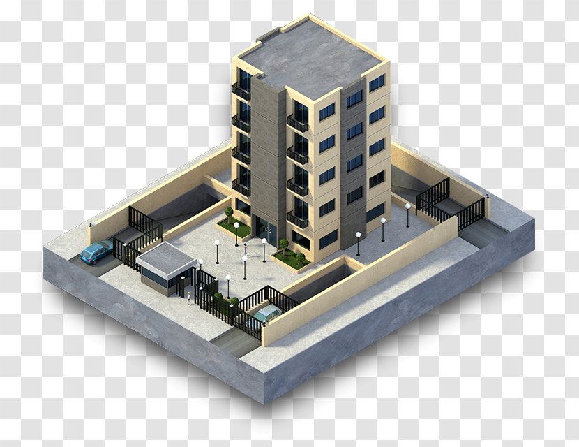 Blender Game Engine Particle System Rendering Polygon Mesh - Architecture - Isometric Building Transparent PNG
