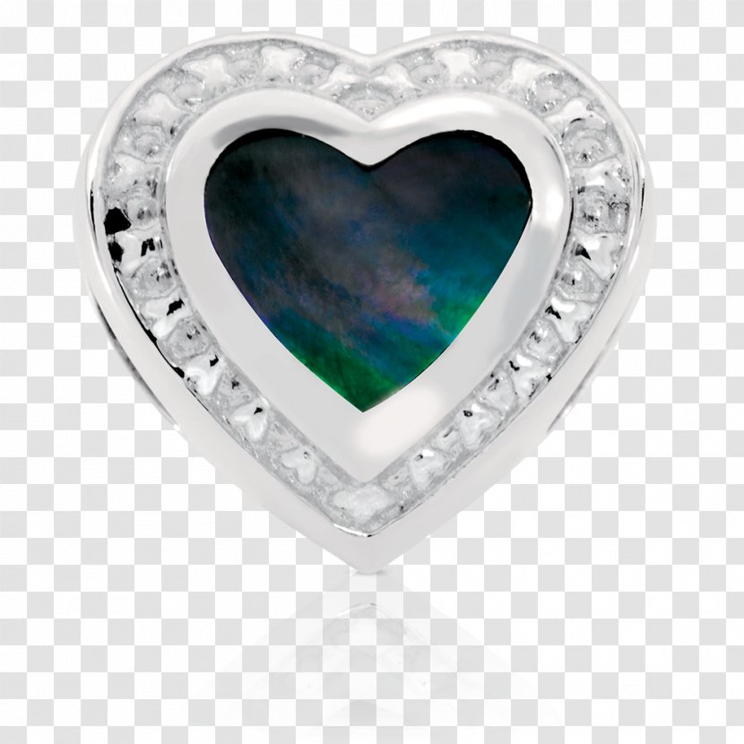 Sapphire Turquoise Body Jewellery Diamond - Silver - Stunning Heart Shaped Transparent PNG