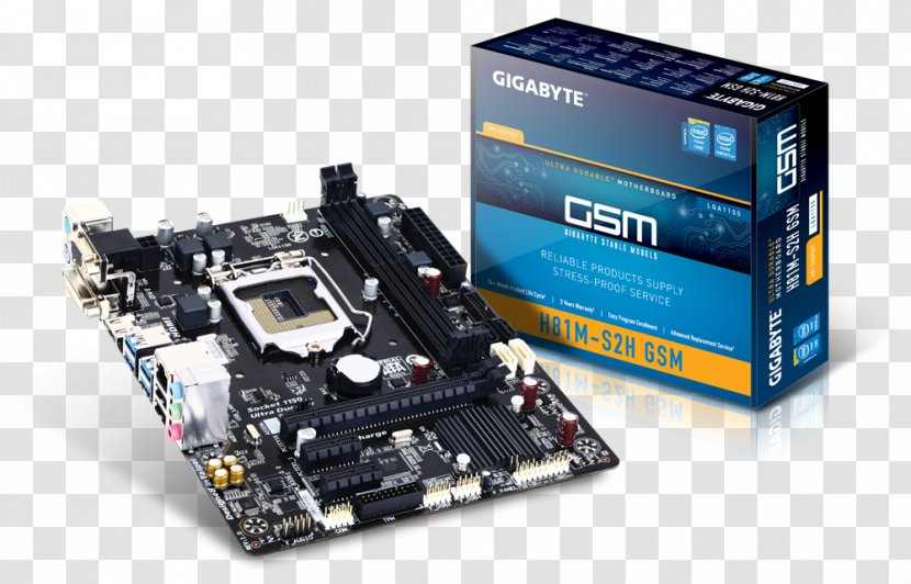 Intel LGA 1150 MicroATX Motherboard Gigabyte Technology - Lga - Socket Transparent PNG