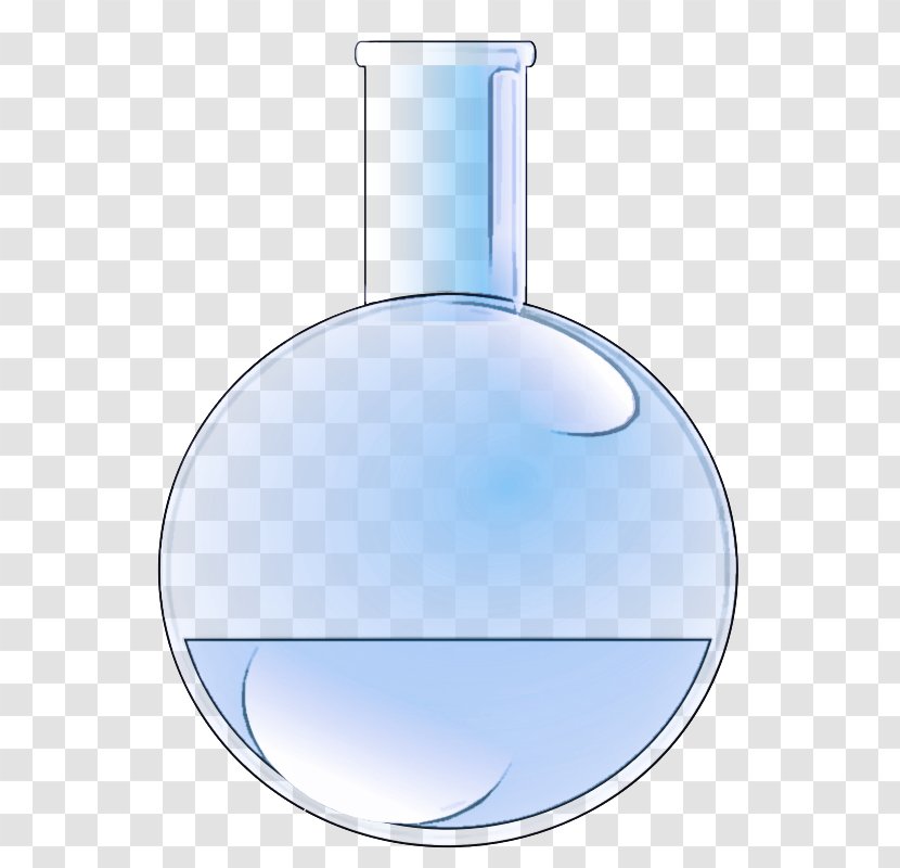 Blue Perfume Liquid Flask Glass - Laboratory Equipment Transparent PNG
