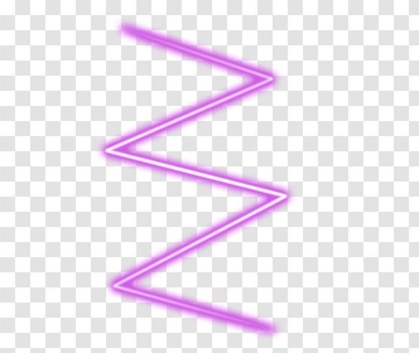 Line Triangle - Magenta Transparent PNG