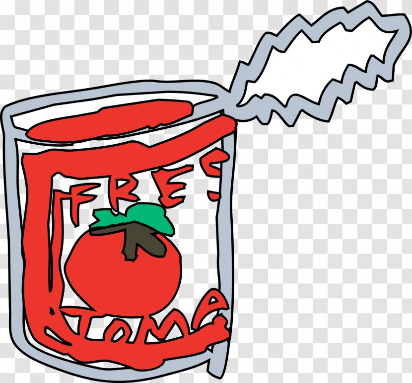 Tin Can Beverage Clip Art - Tomato Transparent PNG