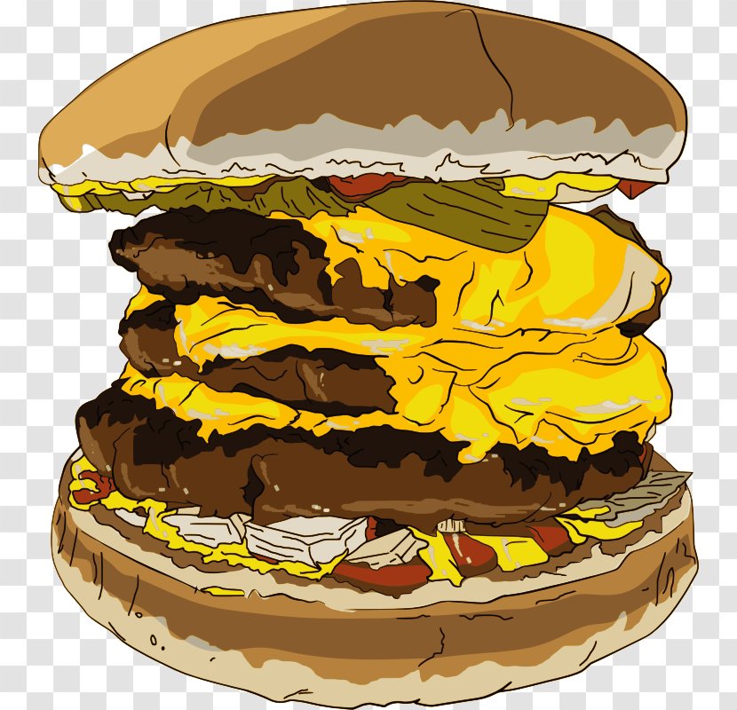 Cheeseburger Hamburger Fast Food Ice Cream Cones Clip Art - Button Transparent PNG