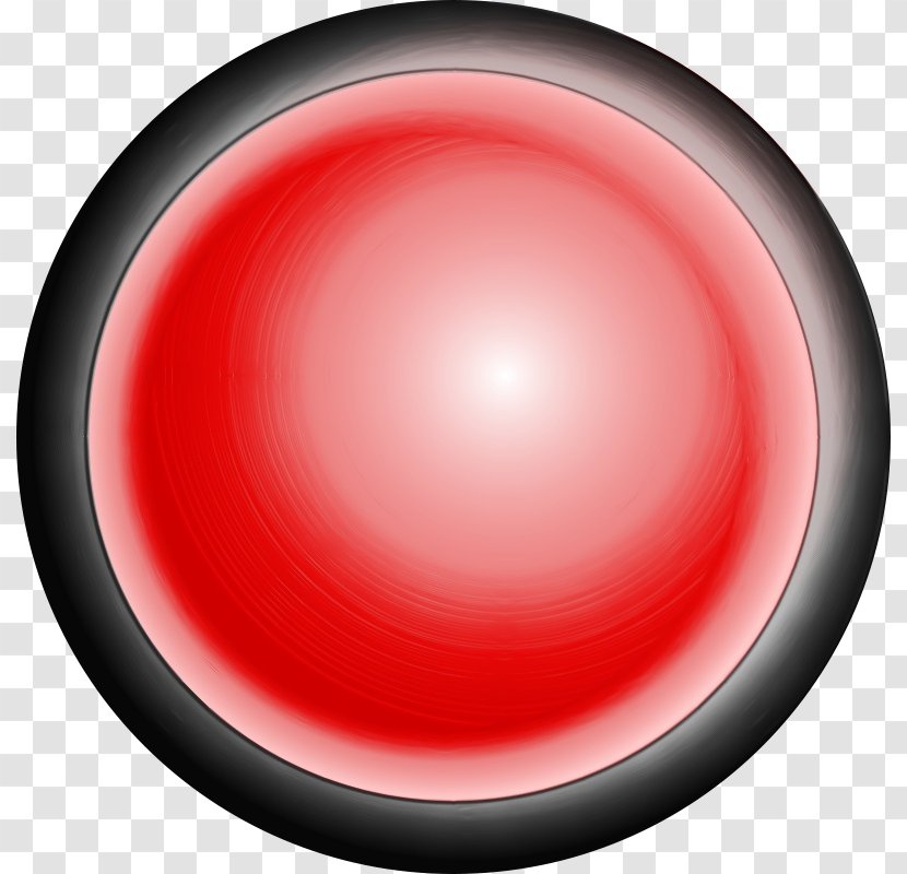 Red Circle Sphere Material Property Button - Fashion Accessory Transparent PNG