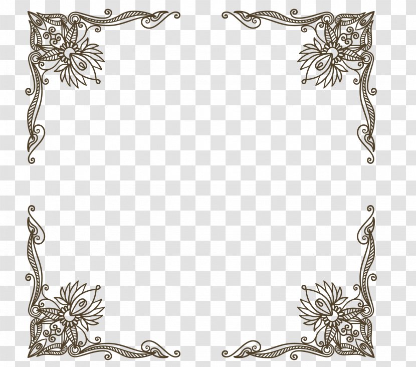 Rococo Download - Rectangle - Continental Exquisite Style Border Transparent PNG