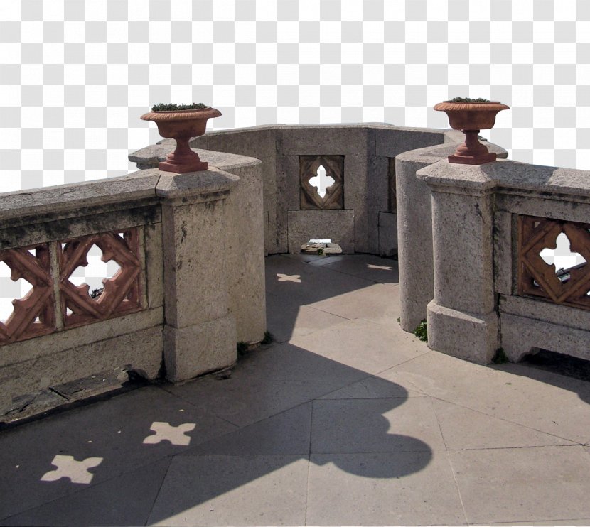 Handrail Stone Rock Garden - Ornamental Railing Station Transparent PNG