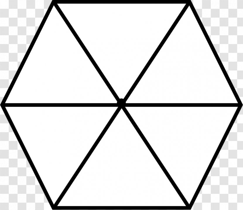 Hexagon Regular Polygon Mathematics Triangle - Internal Angle - Geometry Transparent PNG