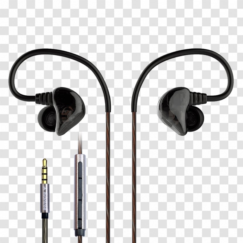 Headphones Microphone In-ear Monitor Bass 1MORE Dual Driver Earphones With Mic And Remote Hi-Res Certified - Frame Transparent PNG