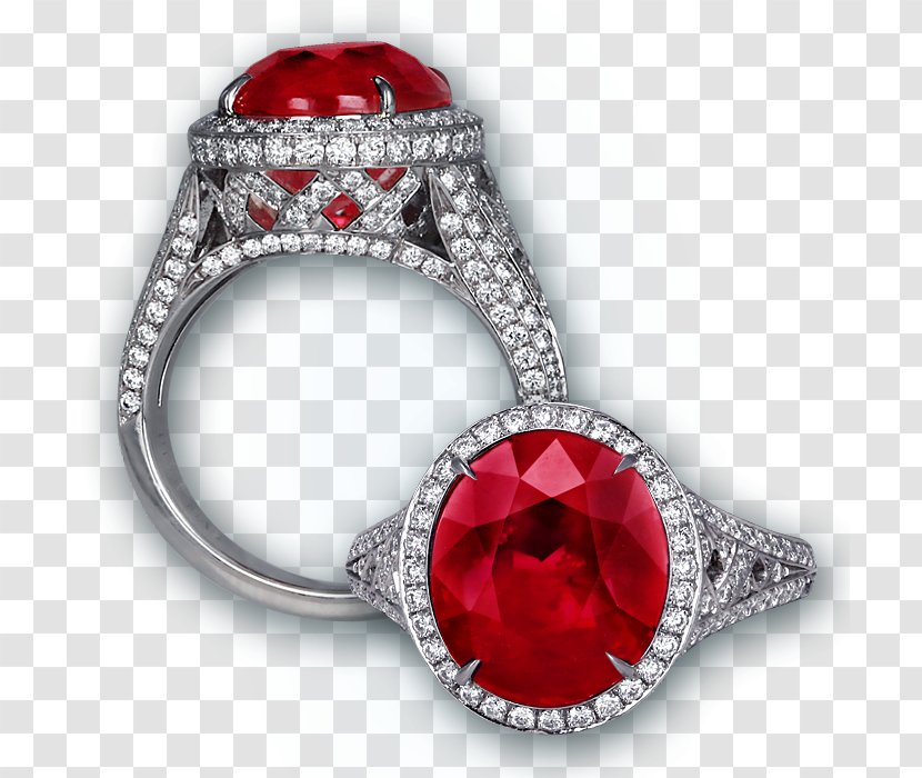 Ruby Earring Gemstone Jewellery - Engagement Ring - Rings Transparent PNG