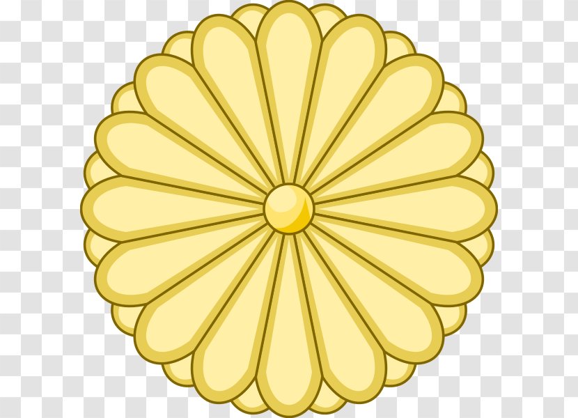 Empire Of Japan Emperor Imperial Seal Government - Flag - Chrysanthemum Transparent PNG