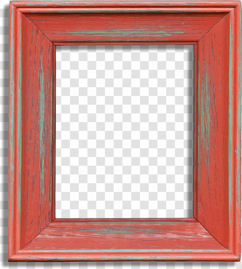 Picture Frame Red - Symmetry - Wood Border Transparent PNG