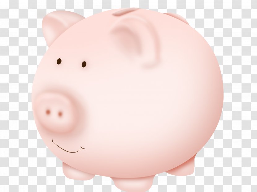 Snout Pink M Piggy Bank Transparent PNG