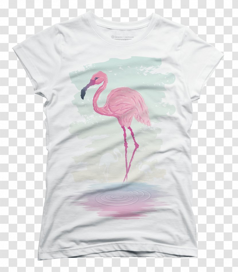 T-shirt Top Sleeveless Shirt Sweater Vest - Beak - Flamingo Deductible Element Transparent PNG