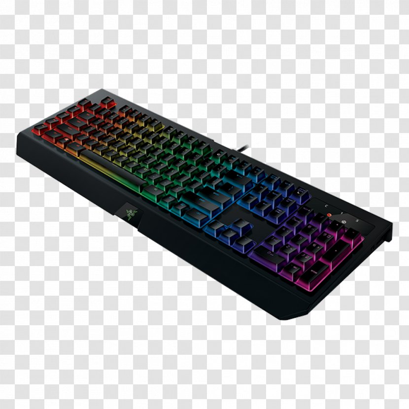 Computer Keyboard Razer BlackWidow Chroma V2 Gaming Keypad Inc. Electrical Switches - Input Device - Blackwidow X Tournament Edition Transparent PNG