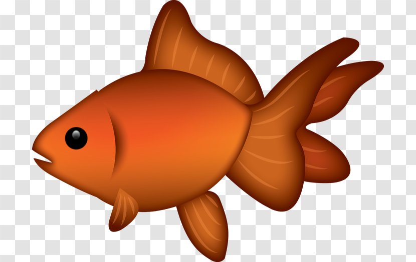 Goldfish Clip Art Emoji Sticker - Orange Transparent PNG