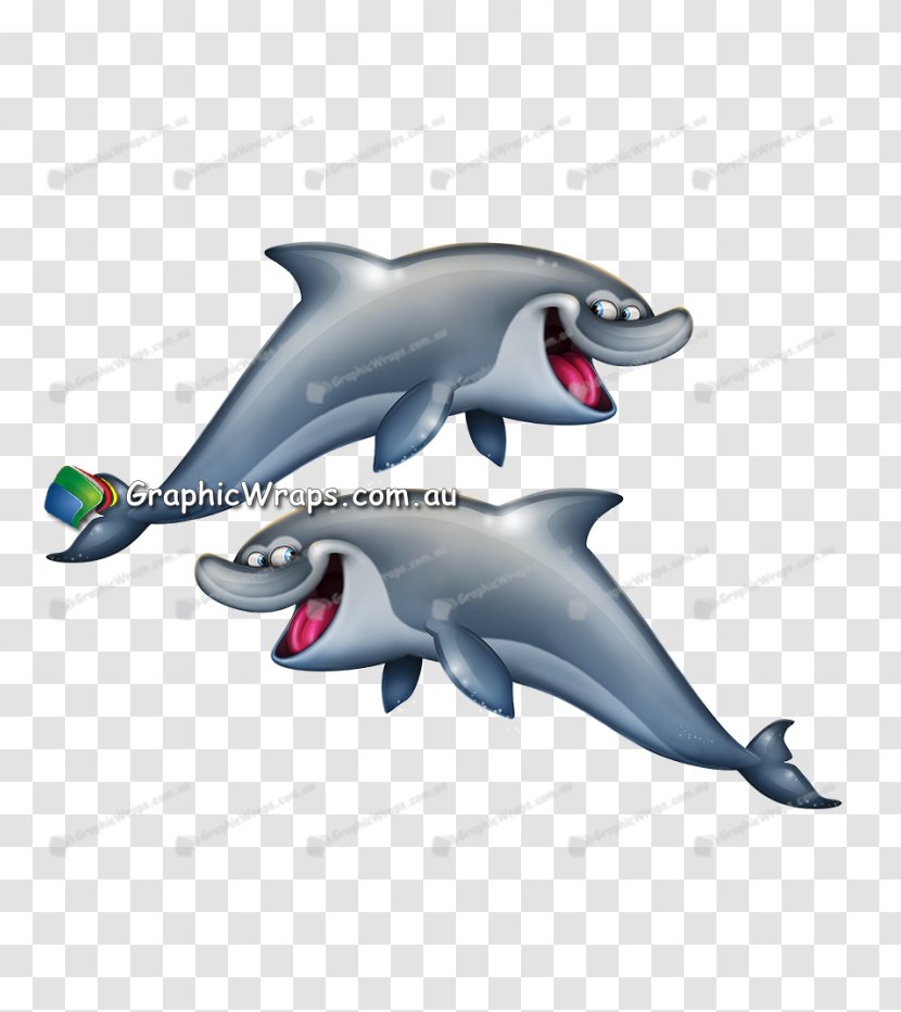 Common Bottlenose Dolphin Tucuxi Design Cartoon - Marine Mammal Transparent PNG