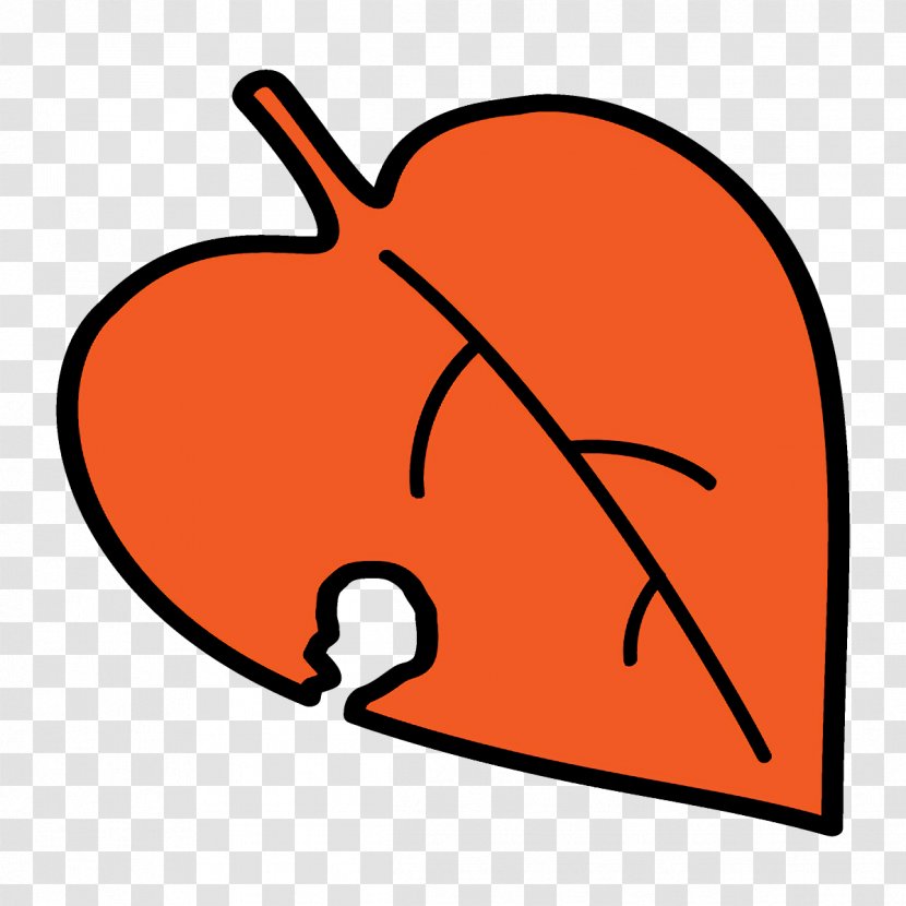 Orange - Cartoon Leaf Transparent PNG