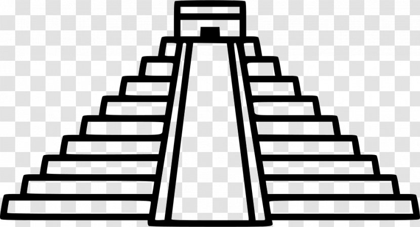 El Castillo, Chichen Itza Temple Itz-A Chicken Mesoamerican Pyramids Maya Civilization - Coloring Book Transparent PNG