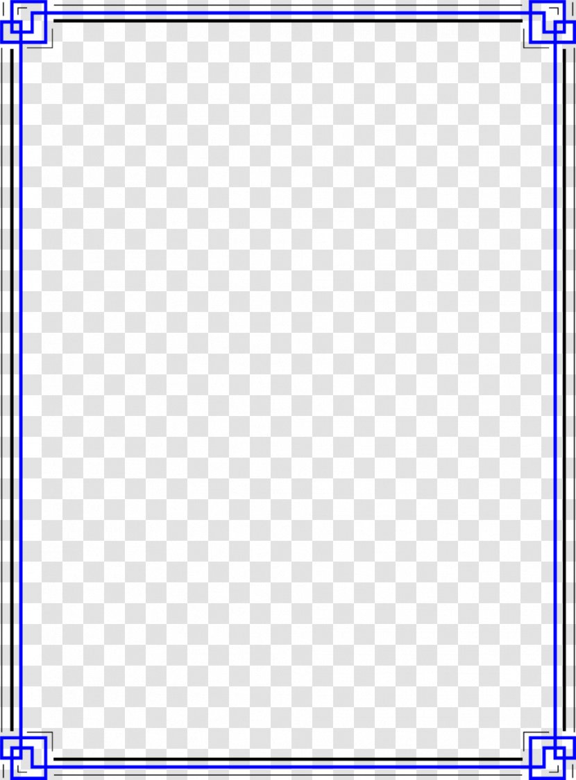 Line Angle Point Material - Product - Blue Border Frame Photo Transparent PNG