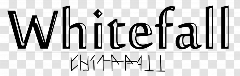 Logo Brand Font - White - Fall Title Box Transparent PNG