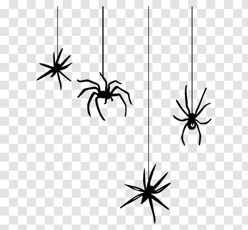 Spider Web Halloween Black House Clip Art - Insect Transparent PNG