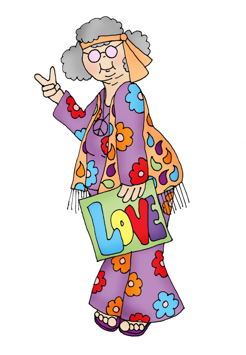 Hippie National Grandparents Day Drawing Clip Art - Child Transparent PNG