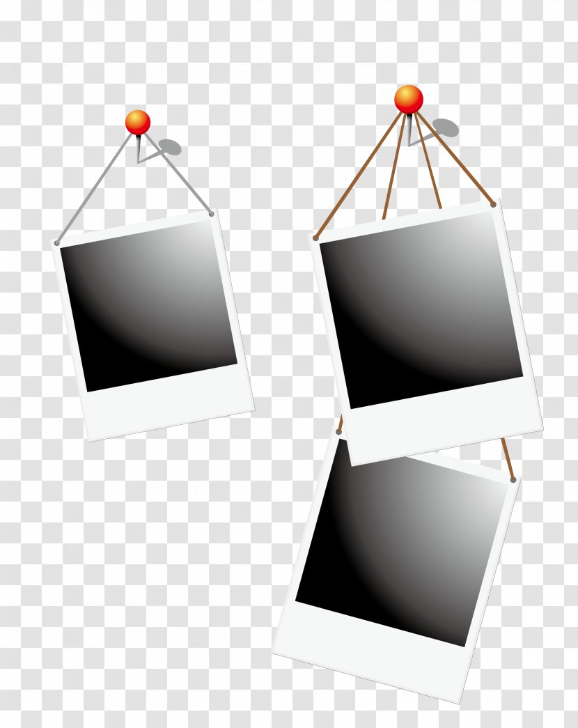 Black And White Photographic Paper Photography - Vector Frame Transparent PNG