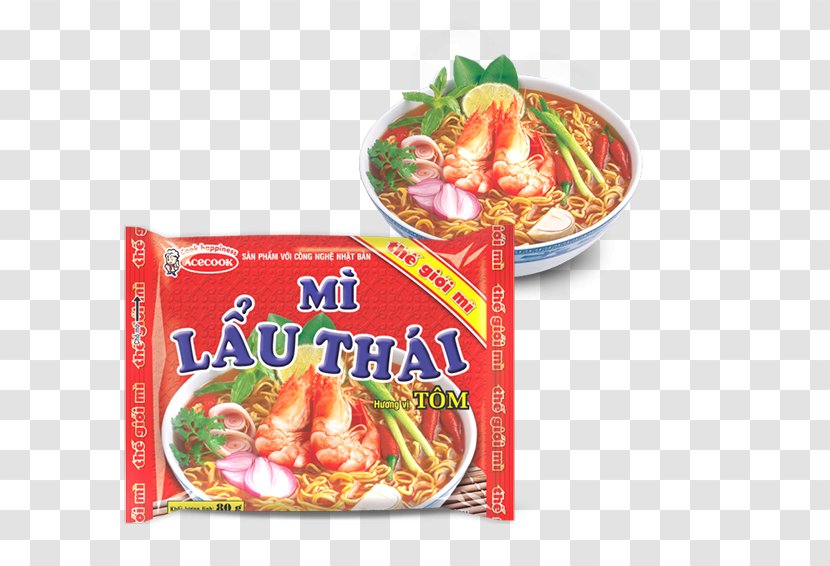 Thai Suki Instant Noodle Hot Pot Tom Yum Mie Goreng - Meat - Shrimp Transparent PNG