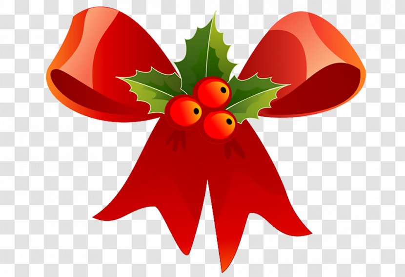 Christmas Ribbon Clip Art - Pixabay - Holly Graphics Transparent PNG