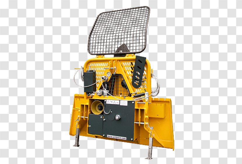 Winch Tractor Machine Forestry Wood - Woodchipper Transparent PNG