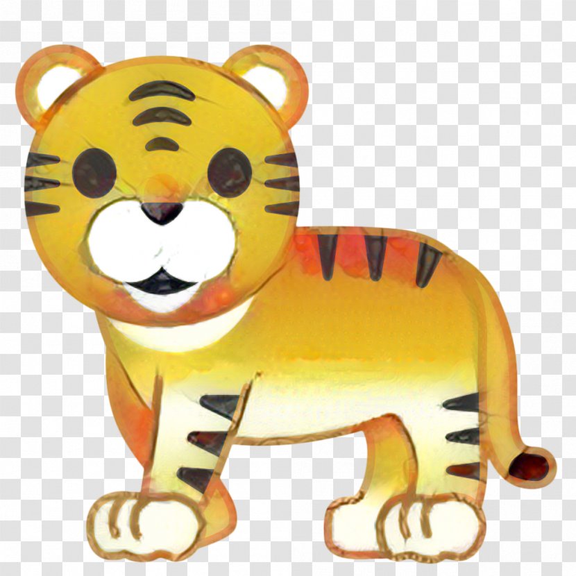 Cat Emoji - Cartoon - Bengal Tiger Wildlife Transparent PNG