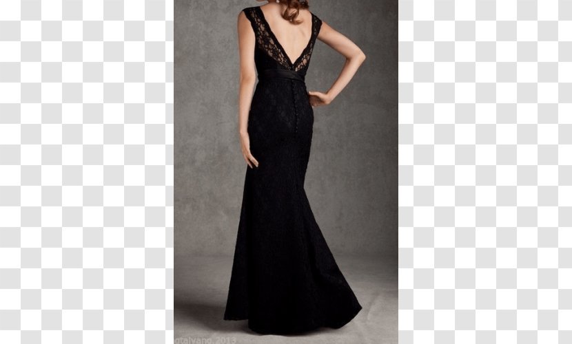 Bridesmaid Dress Lace Evening Gown - Little Black Transparent PNG