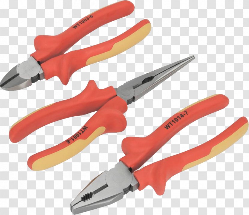 Hand Tool Lineman's Pliers Needle-nose Tongue-and-groove - Diagonal - Plier PNG Image Transparent PNG