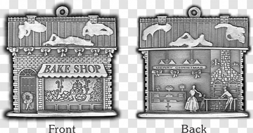 Pewter Christmas Ornament Pattern - Bake Shop Transparent PNG