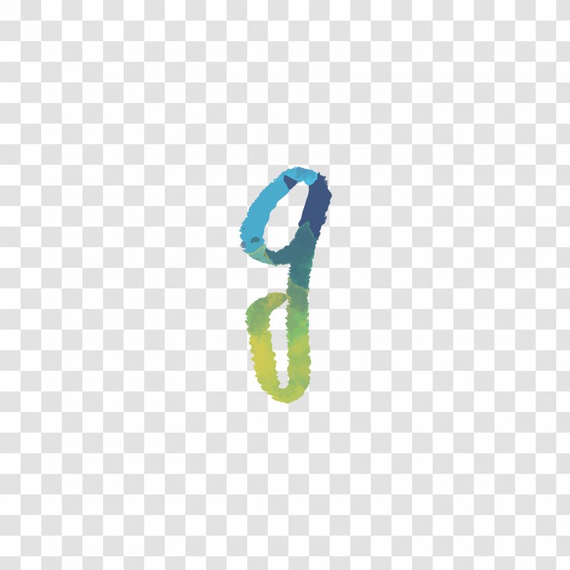 Green Blue Watercolor Painting - Letters G Transparent PNG