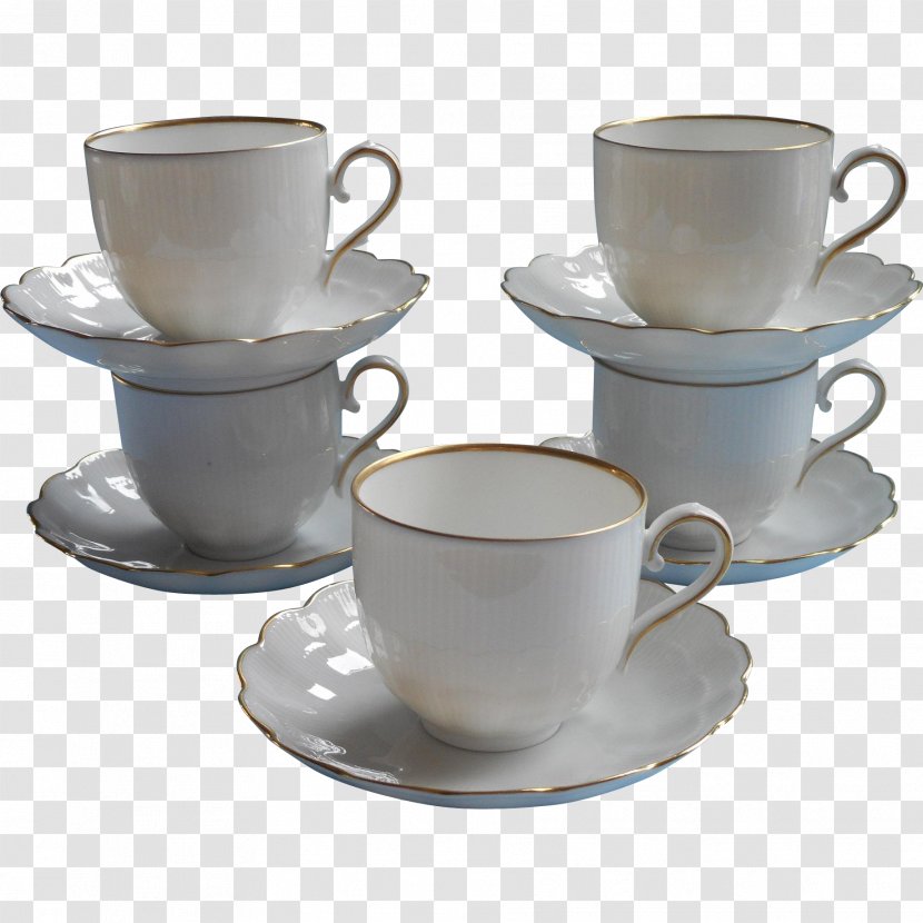 Tableware Saucer Coffee Cup Mug Porcelain - Drinkware - Golden Transparent PNG