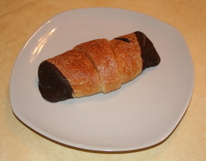 Croissant Pain Au Chocolat Cannoli Pastry - Public Domain - Сroissant Transparent PNG