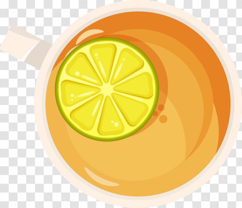 Lemon Tea Cup - Citric Acid - Vector Of With Transparent PNG