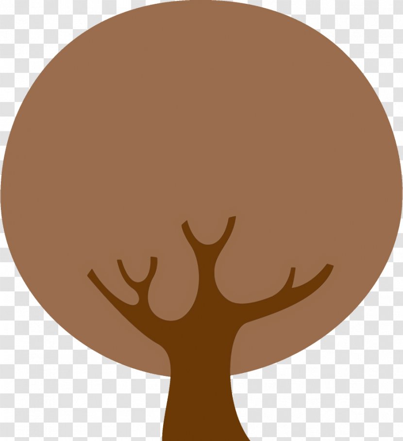 Head Brown Tree Circle Beige - Abstract Cartoon - Gesture Fawn Transparent PNG