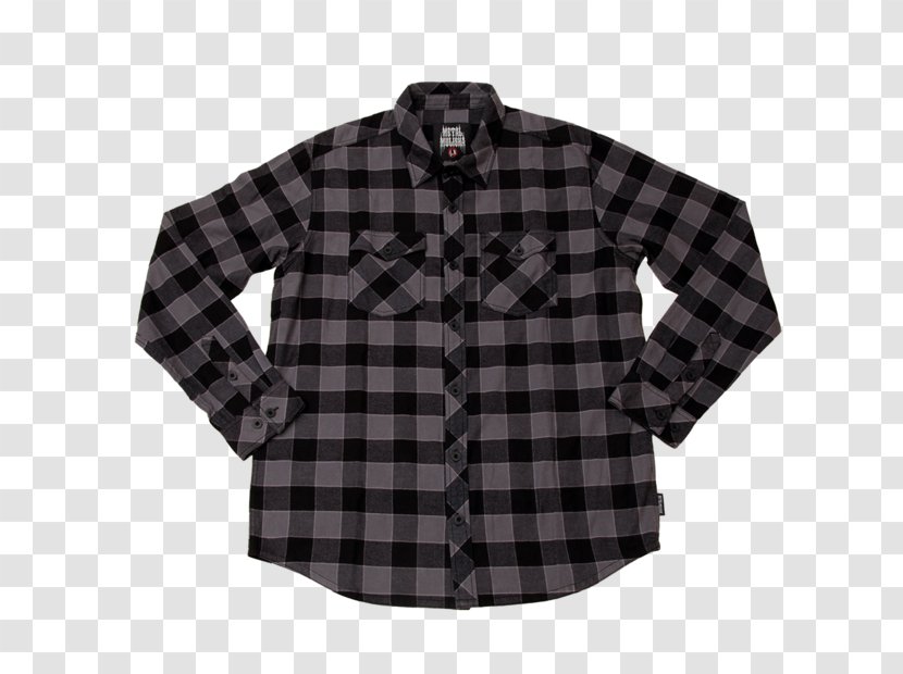 Hoodie Sleeve T-shirt Flannel Check - Dress - Metal Mulisha Transparent PNG