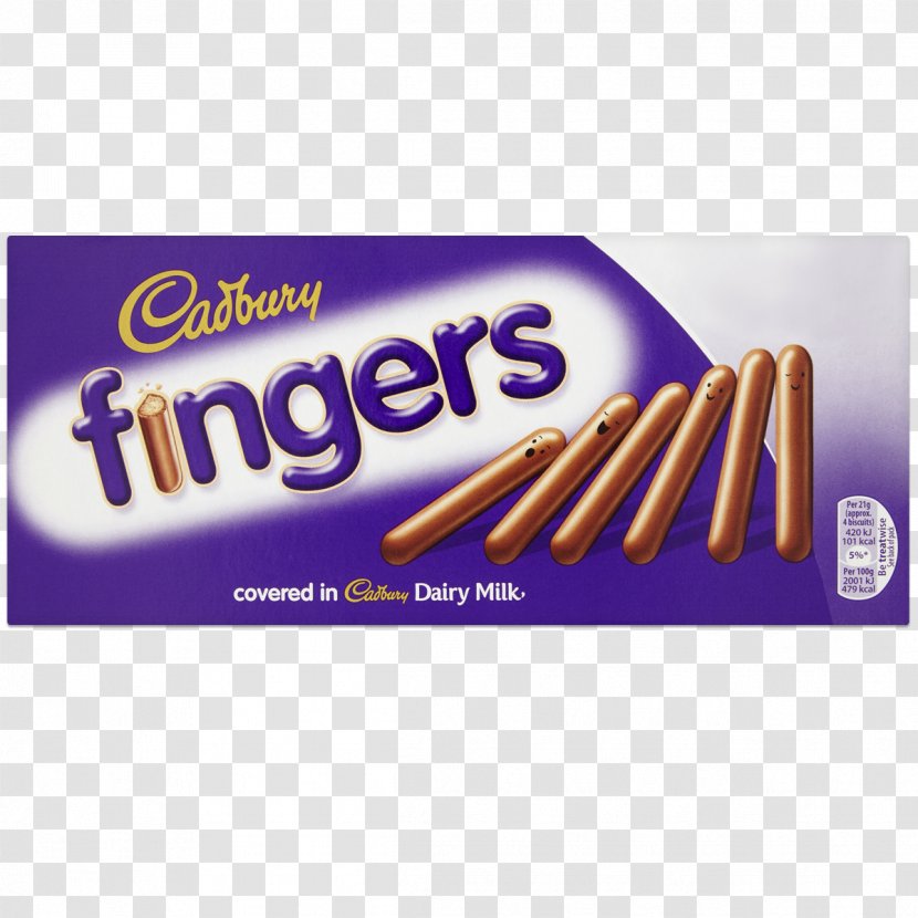 Cadbury Fingers White Chocolate Biscuit - Food Transparent PNG