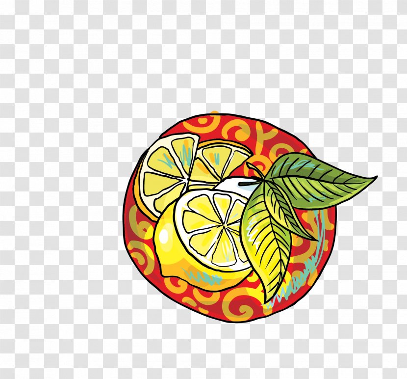 Lemon Leaf - Food - Vector Color Creative Fresh Transparent PNG