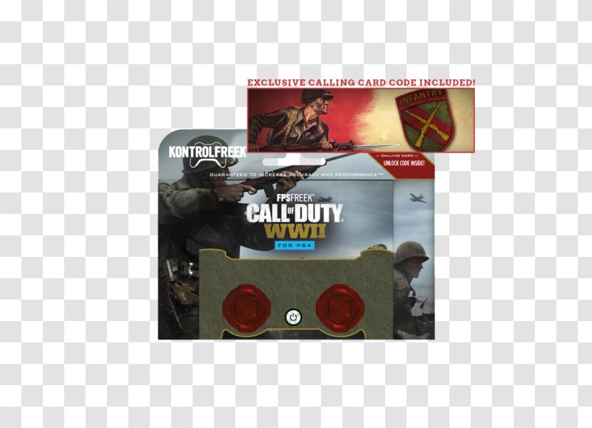 Kontrol Freek Gaming Thumb Stick Call Of Duty: WWII PS4 Exclusive Calling Card Zombies Video Games PlayStation 4 - Cartoon - Coach Jacket Outlines Transparent PNG