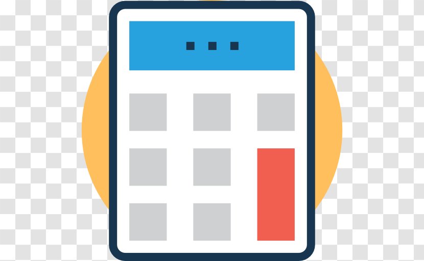 Office Supplies Iconfinder Calculation - Rectangle - Calculator Icon Transparent Transparent PNG