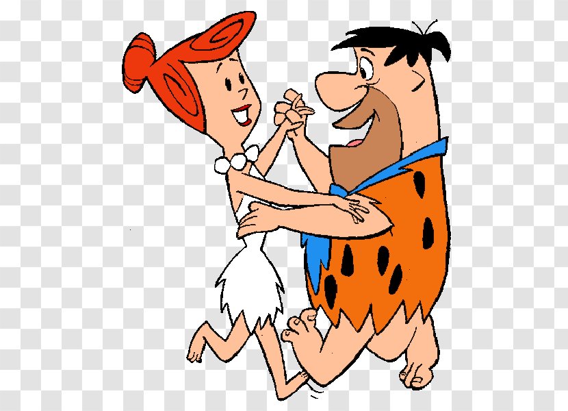 Wilma Flintstone Fred Pebbles Flinstone Betty Rubble Barney - Silhouette - Flintstones Transparent PNG