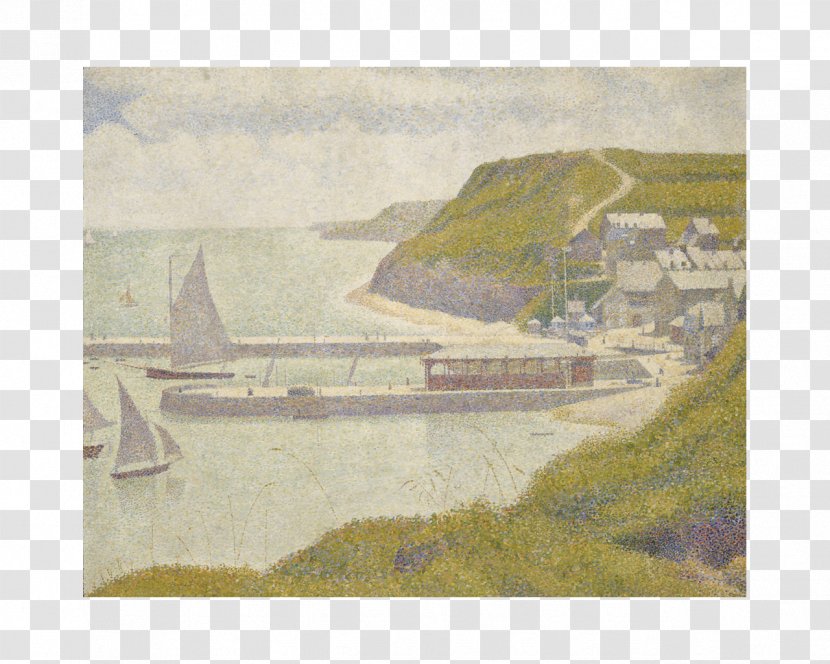 Port-en-Bessin-Huppain Harbour At Port-en-Bessin High Tide Musée D'Orsay Port-en-Bessin, Entrance To The Harbor Seascape Normandy - Painting Transparent PNG