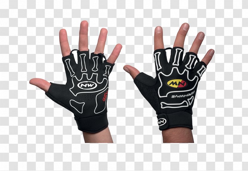 Cycling Glove Clothing Sport - Safety - Skeleton Middle Finger Transparent PNG