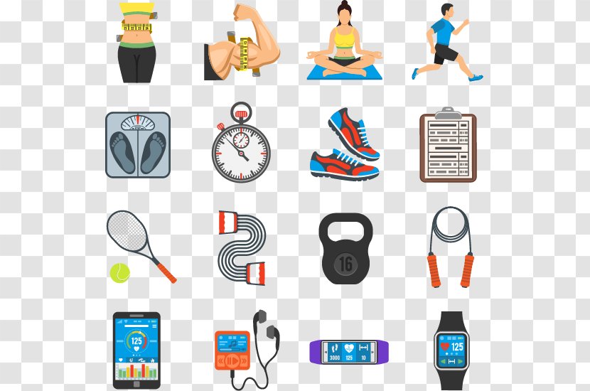 Physical Fitness Icon Design - Electronics Accessory - Sports Equipment Pictures Vector Material Transparent PNG