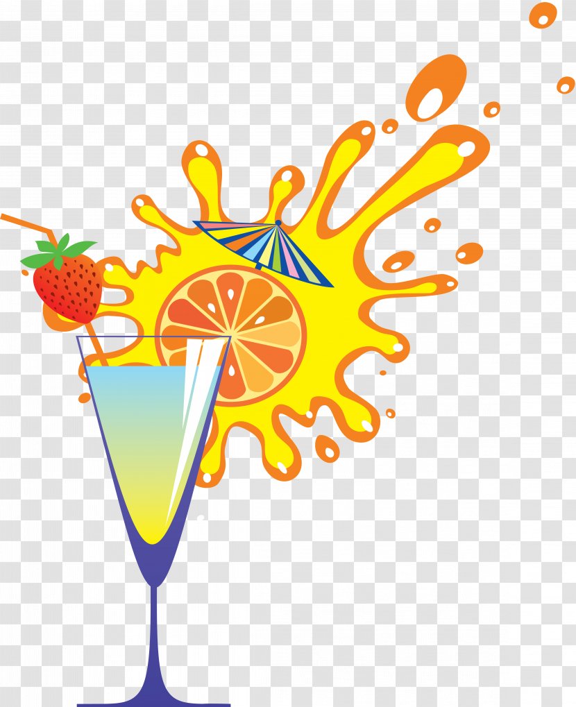 Orange Juice Fruit - Drink - Coctail Transparent PNG